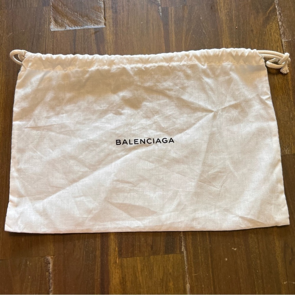 Balenciaga Dust Bag Canvas Drawstring Cover Protective Travel Case Logo